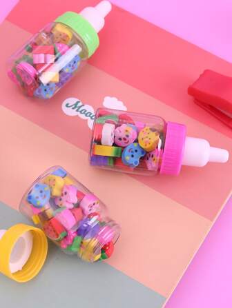 1 caja Borrador en forma de comida creativo con diseño de fruta al azar para escuela