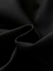 SHEIN Bộ thời trang bé trai Hoạt hình Lá thư Giải trí - màu đen - Xem 4