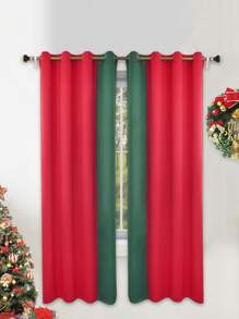 撞色1片遮光窗簾 - 彩色 - 查看 1