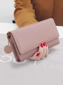 Yogodlns Letter Graphic Checkbook Cover Lightweight Modern Business Credit Card ID Card Cash Business Casual Teachers' Day Teacher Gifts Work Business Commute Travel Holiday Office Vacation For Gift For Lady For Female White-Collar Workers Wallet Wallets Wallets Teacher Gifts Gift For Girlfriend Women Gifts Present Hot Pink For Women Wallet Purse Wallet Long Wallet
