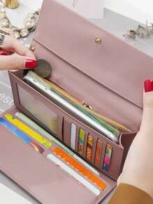 Yogodlns Letter Graphic Checkbook Cover Lightweight Modern Business Credit Card ID Card Cash Business Casual Teachers' Day Teacher Gifts Work Business Commute Travel Holiday Office Vacation For Gift For Lady For Female White-Collar Workers Wallet Wallets Wallets Teacher Gifts Gift For Girlfriend Women Gifts Present Hot Pink For Women Wallet Purse Wallet Long Wallet