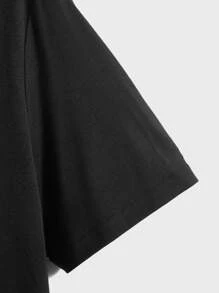 GENTILAND Tops Nam Hoạt hình Giải trí - màu đen - Xem 4