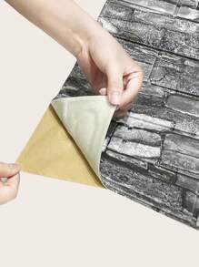 1/2/5/10 miếng giấy dán tường họa tiết gạch mô phỏng 3D XPE, trang trí theo phong cách hiện đại tối giản, cải tạo cao cấp, miếng dán tường trang trí nhiều màu sắc phù hợp để trang trí nhà cửa, miếng dán tường xốp chống va chạm, dễ vệ sinh, miếng dán tường chống va chạm tự dính, giấy dán tường phong cách đơn giản và hiện đại, giấy dán tường cách âm để trang trí phòng ngủ, trang trí phòng khách, trang trí phông nền TV - màu đen - Xem 5