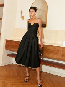 Primavara Vara Femei Eleganta Rochie De Seara De Petrecere, Rochie Bretele Spaghetti, Business Casual