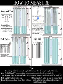 Panel única Cortina opaca con patrón de copo de nieve