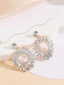 水鑽耳墜 - 彩色 - 查看 1