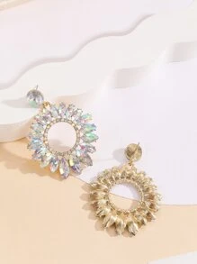 水鑽耳墜 - 彩色 - 查看 2