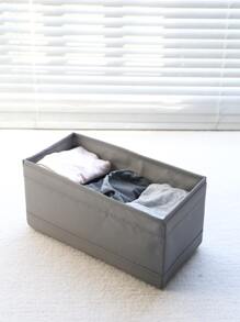 Bộ hộp đựng đồ nhiều ngăn bằng vải Oxford trơn màu, có thể giặt được, không nắp, thích hợp để đựng mỹ phẩm, đồ lót, giấy vệ sinh, đồ lộn xộn trên bàn làm việc, các vật dụng nhỏ như son môi, đồ trang trí phòng, phòng ngủ, tủ quần áo, điều khiển từ xa phòng khách, sắp xếp đồ lộn xộn với nhiều kích cỡ khác nhau cho nhiều nhu cầu sắp xếp khác nhau - Xám - Xem 4