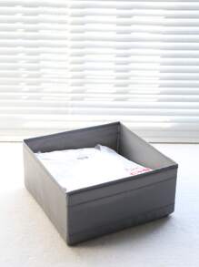 Bộ hộp đựng đồ nhiều ngăn bằng vải Oxford trơn màu, có thể giặt được, không nắp, thích hợp để đựng mỹ phẩm, đồ lót, giấy vệ sinh, đồ lộn xộn trên bàn làm việc, các vật dụng nhỏ như son môi, đồ trang trí phòng, phòng ngủ, tủ quần áo, điều khiển từ xa phòng khách, sắp xếp đồ lộn xộn với nhiều kích cỡ khác nhau cho nhiều nhu cầu sắp xếp khác nhau - Xám - Xem 6