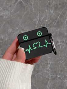 Heartbeat Print Case Compatible With AirPods - Multicolor - View 1