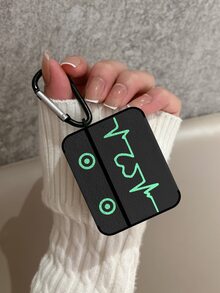 Heartbeat Print Case Compatible With AirPods - Multicolor - View 2