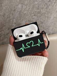 Heartbeat Print Case Compatible With AirPods - Multicolor - View 4