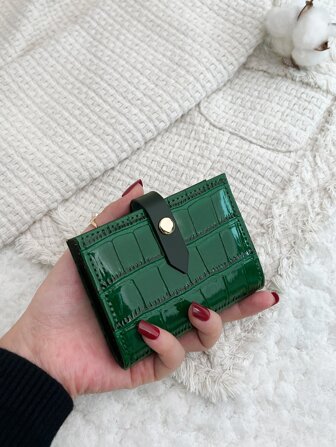 1 件鳄鱼压纹多用翻盖卡和驾驶执照夹小钱包硬币包轻便便携卡身份证白领工作者男性节日周年纪念生日礼物礼物配件礼物高品质皮革卡夹卡夹钱包名片夹信用卡夹卡夹女士女士钱包迷你钱包钱包钱包卡钱包返校用品