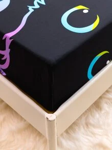 Cat Print Fitted Sheet - Multicolor - View 3