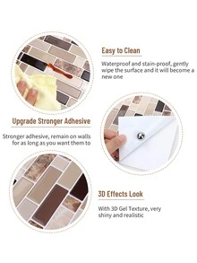 1pc Hình dán nhà bếp bằng đá cẩm thạch - Nhiều màu - Xem 8