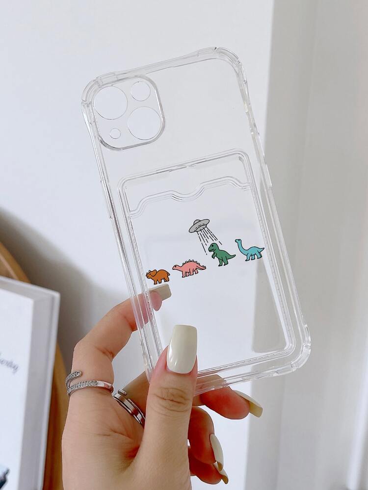 Cartoon Printed Apple Phone Case