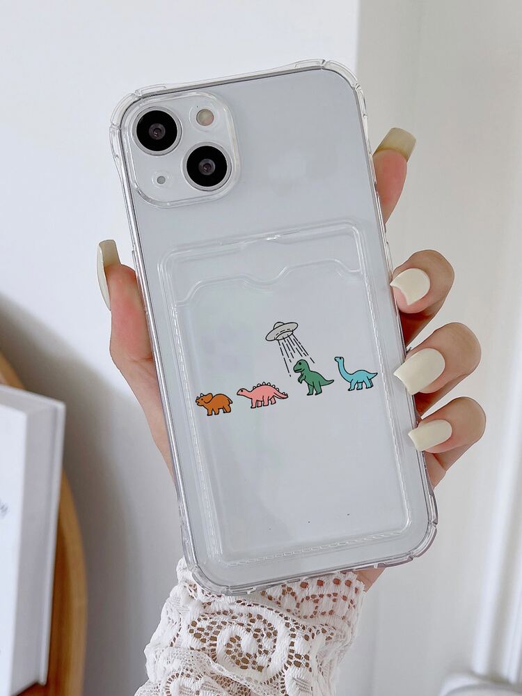 Cartoon Printed Apple Phone Case
