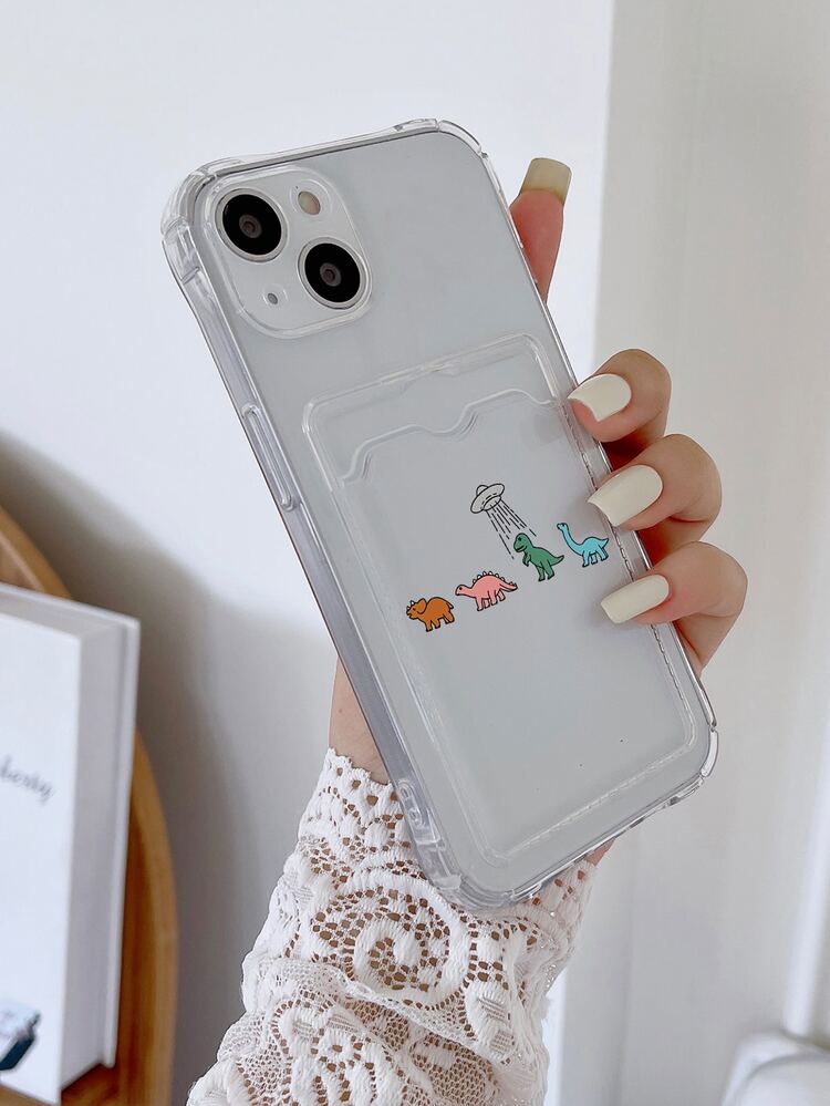 Cartoon Printed Apple Phone Case