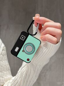 Unique Camera Pattern Sheepskin Earphone Case - Multicolor - View 2