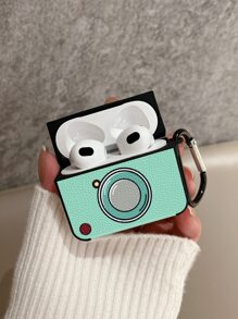 Unique Camera Pattern Sheepskin Earphone Case - Multicolor - View 4