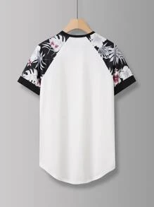 Manfinity RSRT Tops Nam Hoa Kỳ nghỉ - trắng - Xem 3