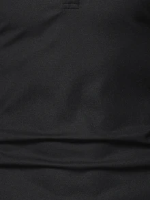 Manfinity Men Plaid Trim Polo Shirt - Black - View 3