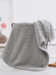 1 pieza con patrón geométrico Toalla de baño o Toalla - Gris Claro - Ver 2