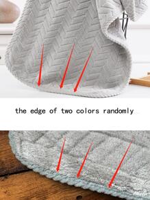 1 pieza con patrón geométrico Toalla de baño o Toalla - Gris Claro - Ver 4