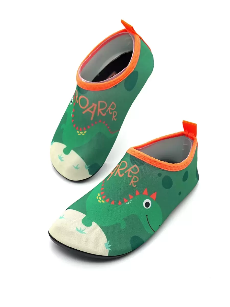 男孩卡通圖案透氣水鞋時尚戶外水襪