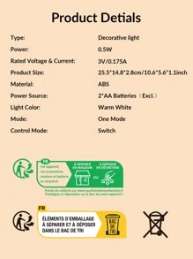 Luz decorativa en forma de cactus - Amarillo - Ver 4
