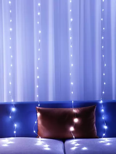 1 st 3,2/6,5/9,8/13,1/16,4/32,8 fot. LED-ljusslinga för inomhusbruk, batteridriven, LED-ljusslinga, lämplig för heminredning, trädgårdsdekor, campingdekor, festdekor, bröllopsdekor, baldekor, trädgårdsdekor