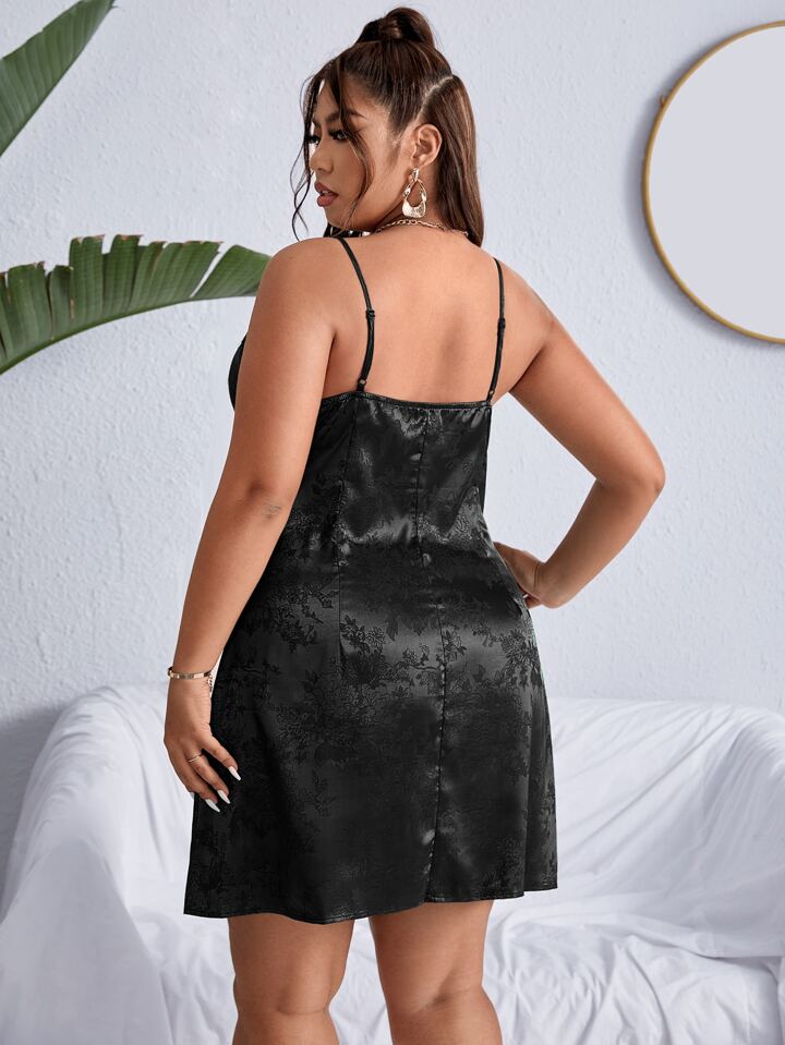 flower dress lace Floral Print Chiffon Lace Up Back Column Dress with Ruching missy / 4 / mulberry