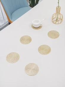 6入組鏤空杯墊