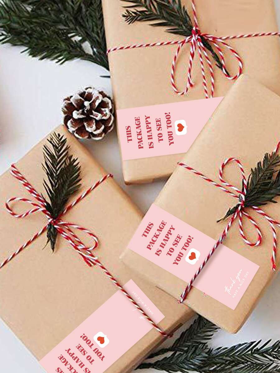 1卷字母圖案禮物貼紙