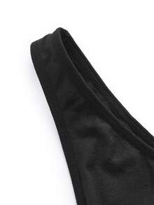 SHAPORA Solid Backless Shapewear Bodysuit - Black - View 10