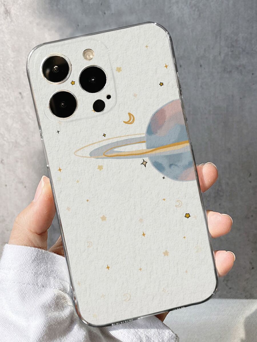 Handyhülle mit Planet Muster - Beige - Übersicht 1