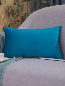 Solid Color Cushion Cover Without Filler - Blue - View 7