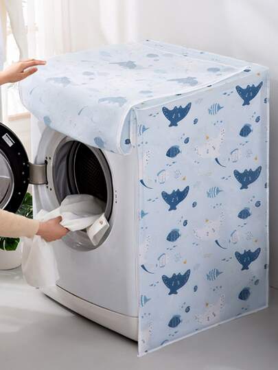 1 chiếc vỏ bọc máy giặt hình hoạt hình dùng cho trường học, văn phòng, gia đình, du lịch, túi xách, hộp đựng đồ, đồ trang trí nhà bếp, đồ dùng gia đình, quà tặng Ngày của Mẹ, trang trí phòng ngủ, sân vườn, trang trí nhà bếp, mùa hè, bãi biển, đồ dùng cần thiết khi đi du lịch, trang trí phòng, đồ chơi mềm, tốt nghiệp