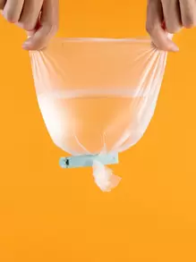 SHEIN Basic living 10pcs Portable New Kitchen Storage Food Snack Seal, Sealing Bag Clips, Sealer Clamp, Plastic Tool Kitchen Accessory - Baby Blue - View 4