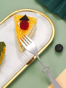 2 piezas Tenedor con adorno de corazón