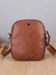 Adjustable Solid Color Women'S Cross-Shoulder Bag Gift Bag Present Gifts For Teachers - Brown - View 3