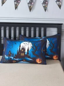 Set colcha sin relleno Halloween castillo - Multicolor - Ver 5