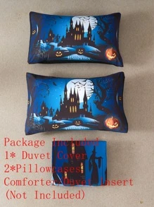 Set colcha sin relleno Halloween castillo - Multicolor - Ver 7
