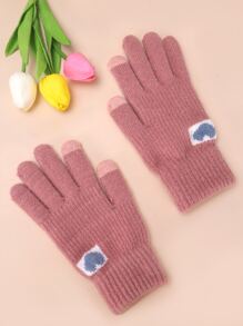 Heart Pattern Gloves - Multicolor - View 2
