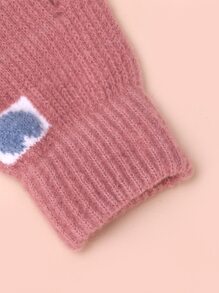 Heart Pattern Gloves - Multicolor - View 4