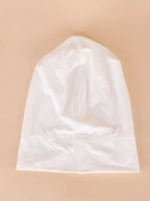 Solid Head Wrap Bonnet Hair Bonnet Turban - White - View 4