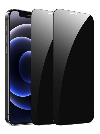 [2 pièces] Verre trempé pour la confidentialité compatible avec iPhone 17 16e 16 16 Plus 16 Pro 16 Pro Max 15 14 13 12 11 Pro Max 12 13 Mini Protection d'écran de confidentialité compatible avec iPhone X XS Max XR 7 8 6 6S Plus SE