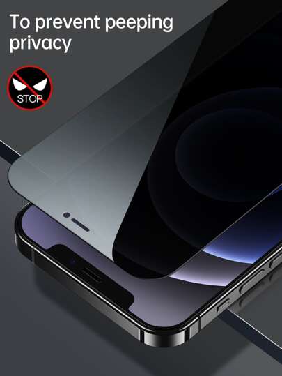 [2pcs]Tempered Glass Privacy Screen Protector Compatible With IPhone 18/18 Pro/18 Pro Max/17/16e/16/16 Plus/16 Pro/16 Pro Max/15/14/13/12/11 Pro Max/12/13 Mini, Also Compatible With IPhone X/XS Max/XR/7/8/6/6S Plus/SE.