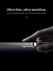 1 miếng bảo vệ màn hình riêng tư & 1 vỏ điện thoại trơn tương thích với iPhone15/15Plus/15Pro/15Promax - màu đen - Xem 5