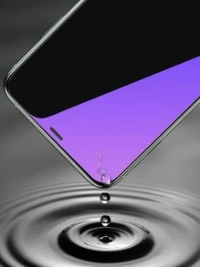 2 件装护眼手机钢化膜适用于 iPhone 16/16 Plus/16 Pro/16 Pro Max/15/15Pro/15 Plus/15 Pro Max - 淡紫色 - 查看 2